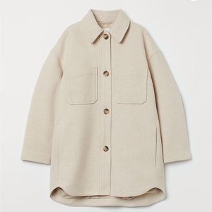 H&M oversized shirt jacket